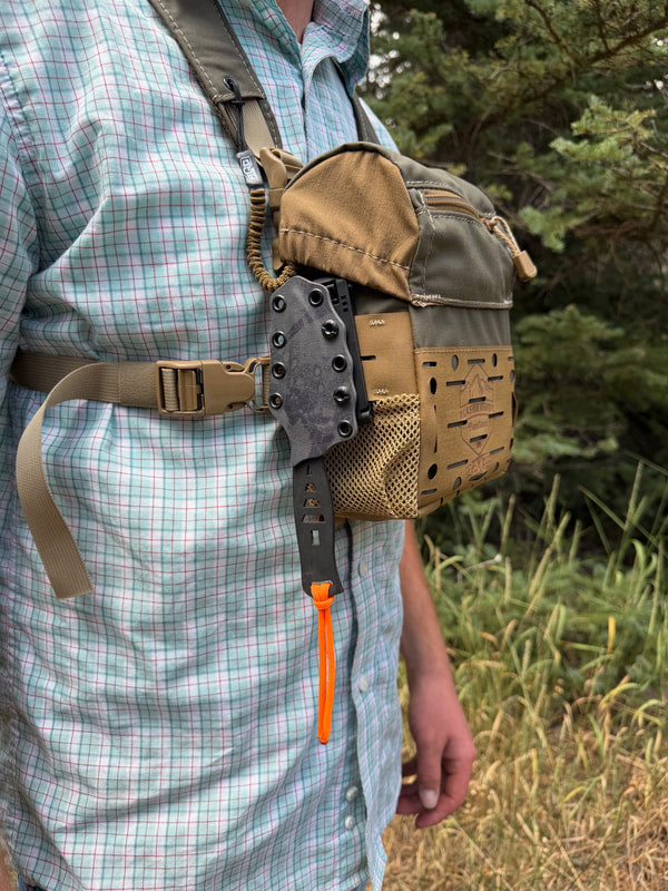 Kodiak Knife by Pine Ridge Knife Co. - Coyote Brown Sheath