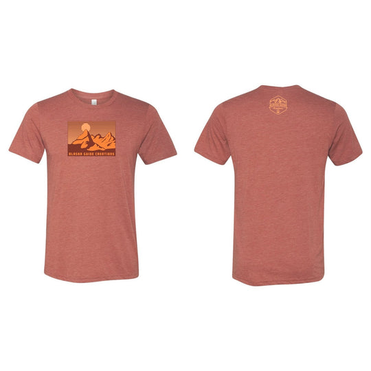 Scenic Alaska T Alaska Guide Creations Small Red with Orange Print
