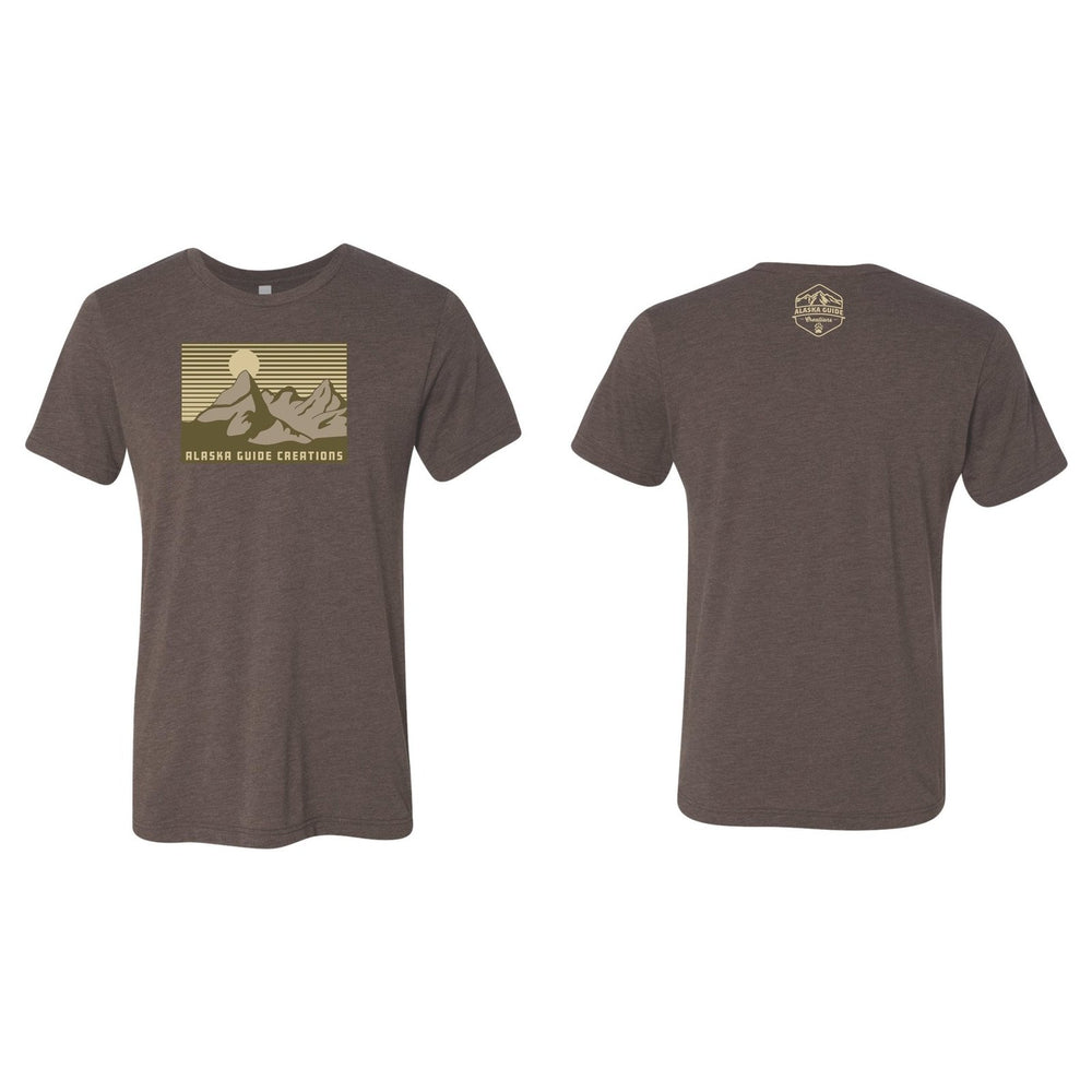 Scenic Alaska T Alaska Guide Creations Small Brown with Tan Print 