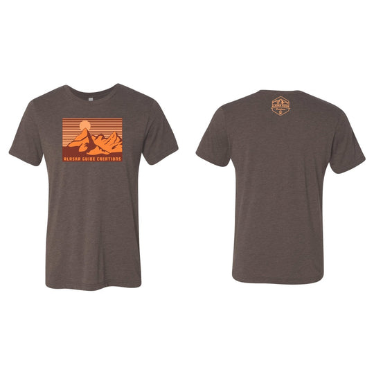 Scenic Alaska T Alaska Guide Creations Small Brown with Orange Print
