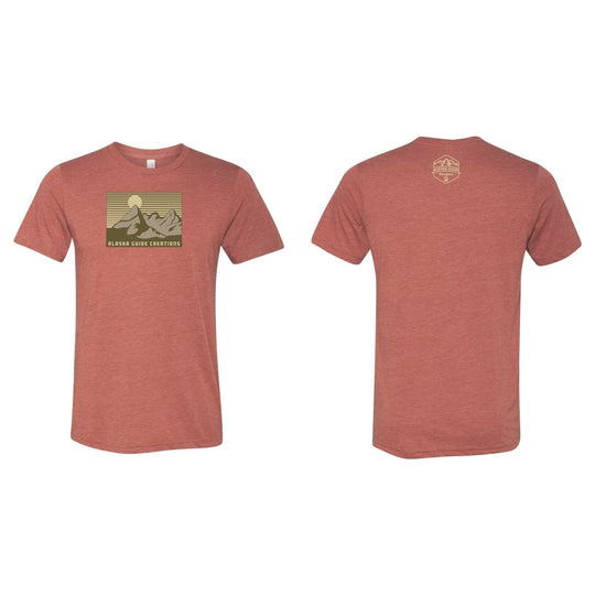 Scenic Alaska T Alaska Guide Creations Small Red with Tan Print