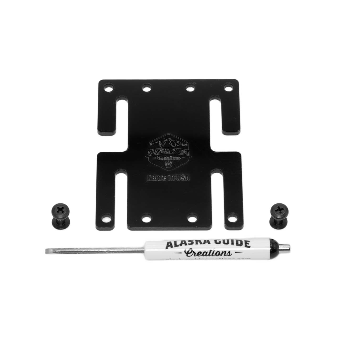 Black Arch Attachment Plates Alaska Guide Creations Horizontal Plate