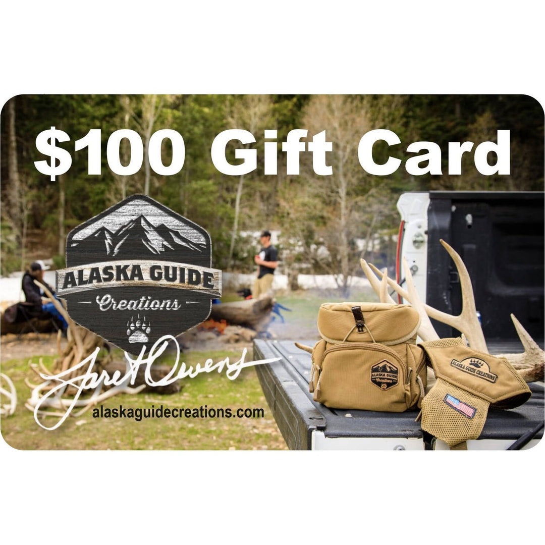 Physical Gift Card - Free shirt with each order (must be in cart at checkout) Gift Card Alaska Guide Creations 