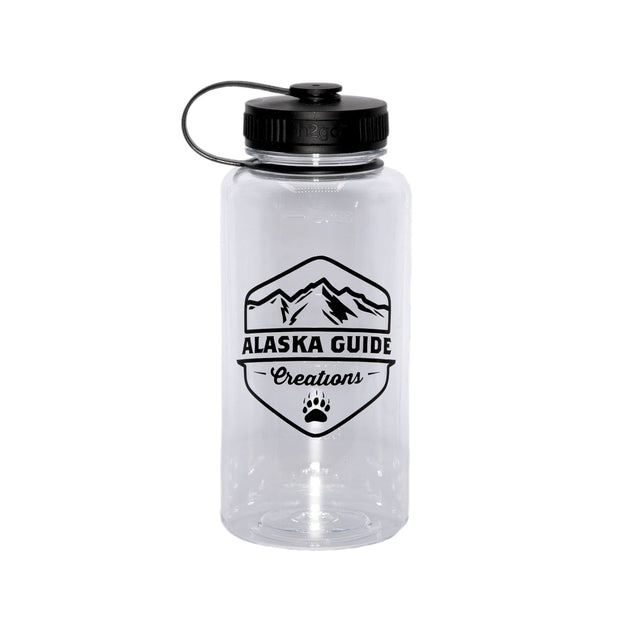 Glacial Backpack and Solid White Slim Water Bottle Bundle