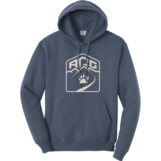 Bear Creek Hooded Sweatshirt Alaska Guide Creations Steel Blue XXL 