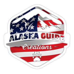 American Flag Decal Alaska Guide Creations 