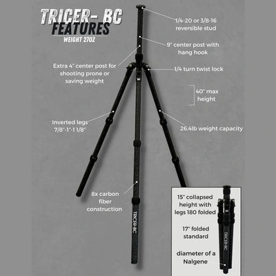 Tricer BC Tripod Alaska Guide Creations 