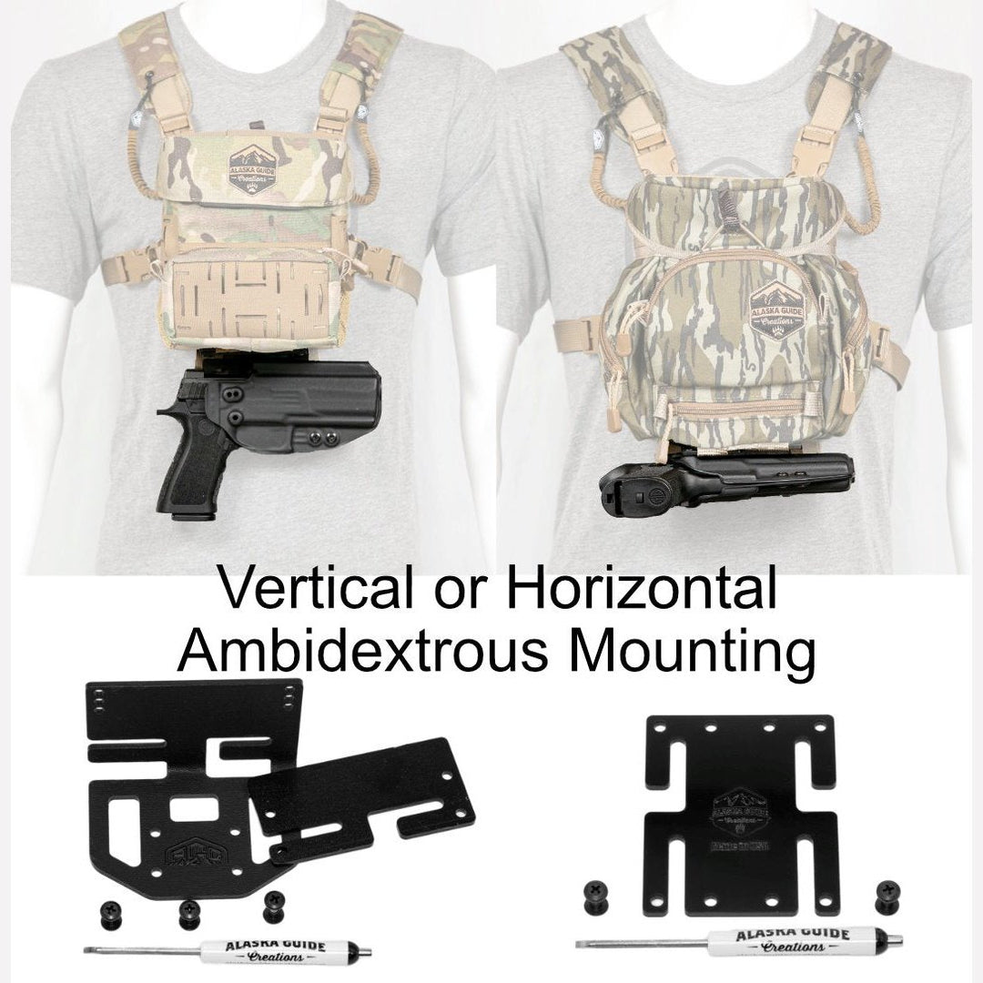 best holster for alaskan hiking backpack Black Arch Holster Kit – Alaska Guide Creations
