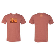 Scenic Alaska T Alaska Guide Creations Small Red with Orange Print 