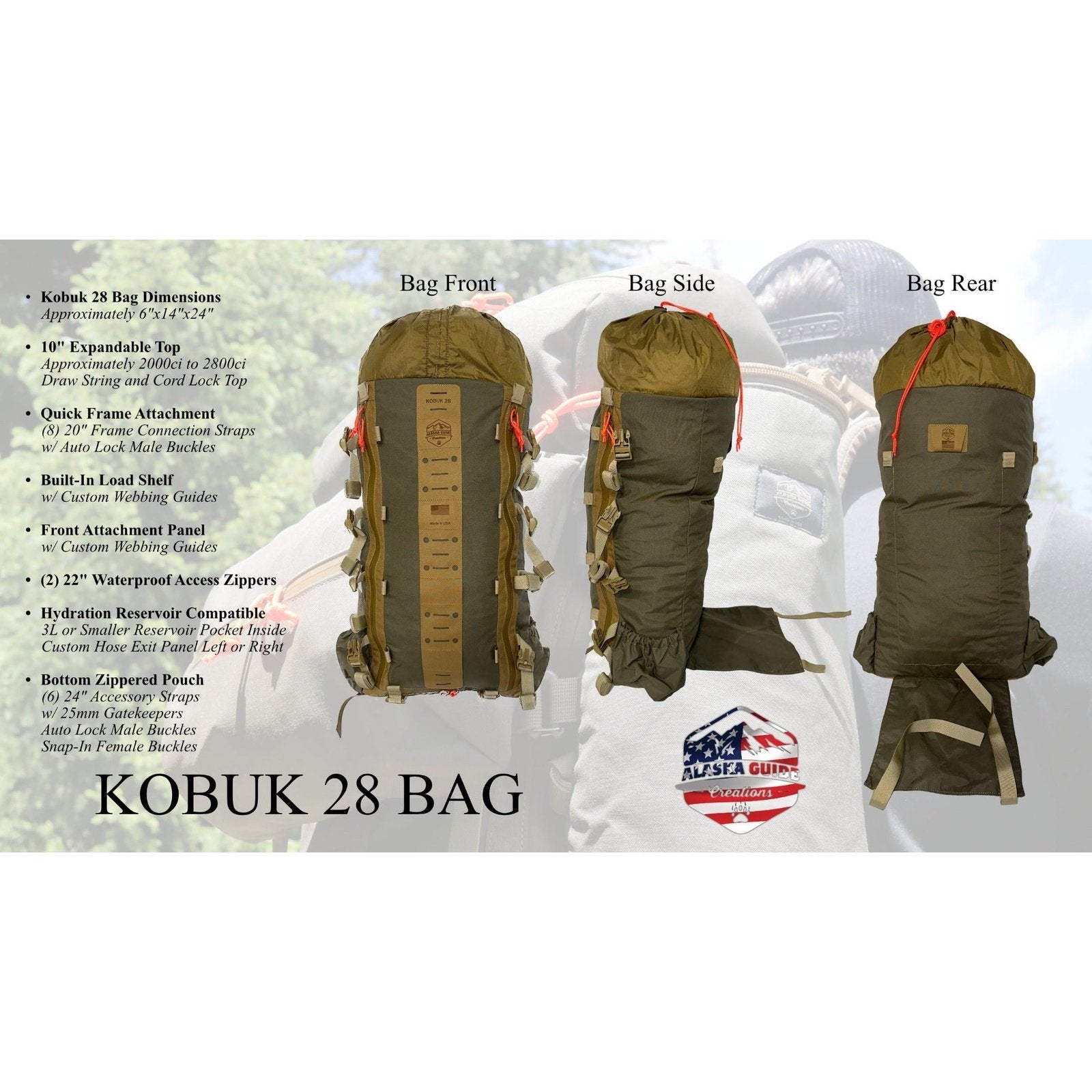 Kobuk 28 - Bag Only Alaska Guide Creations 