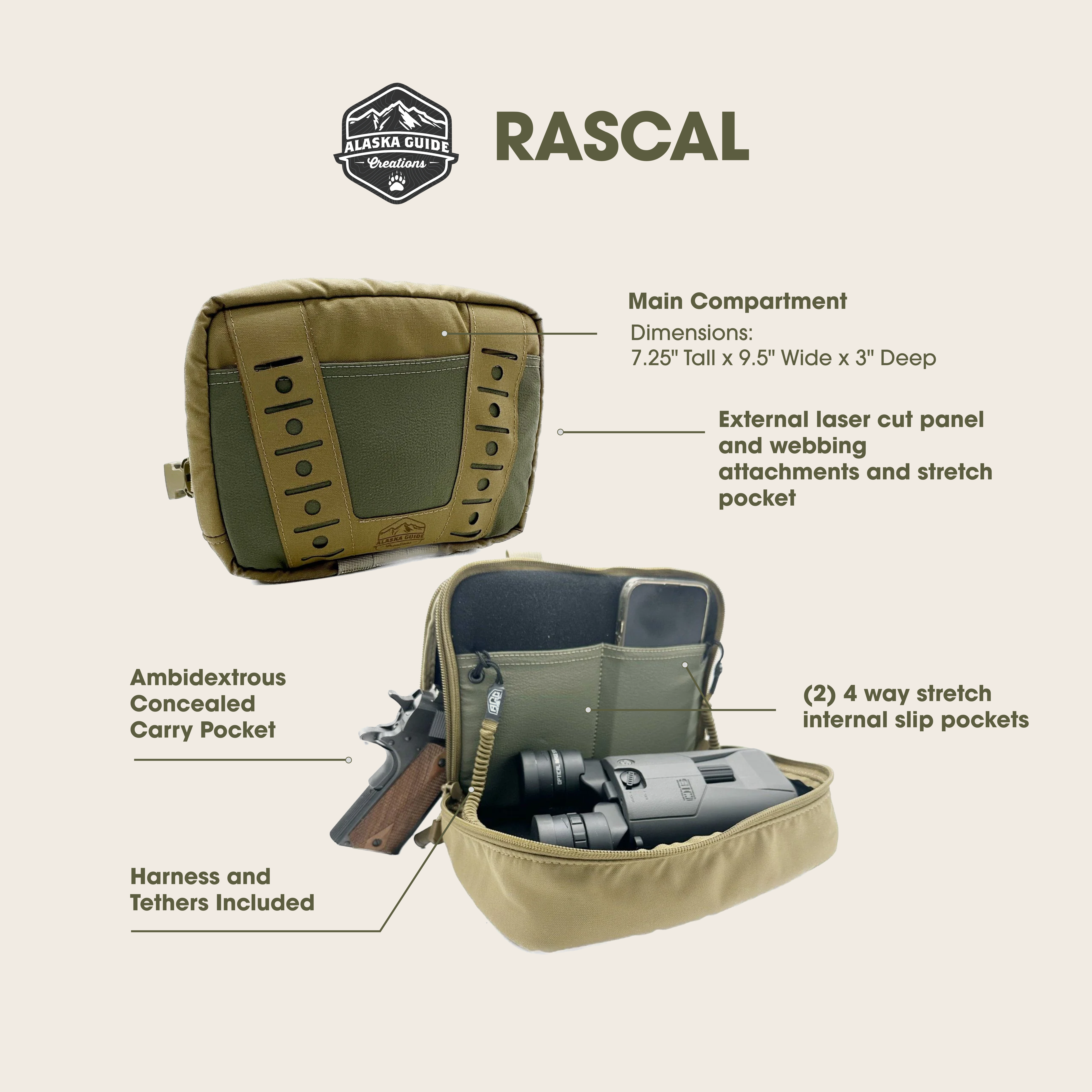Rascal Concealed Carry Chest Rig