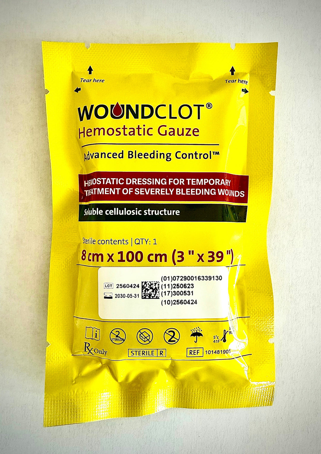 Wound Clot 3”x8” Hemostatic Gauze
