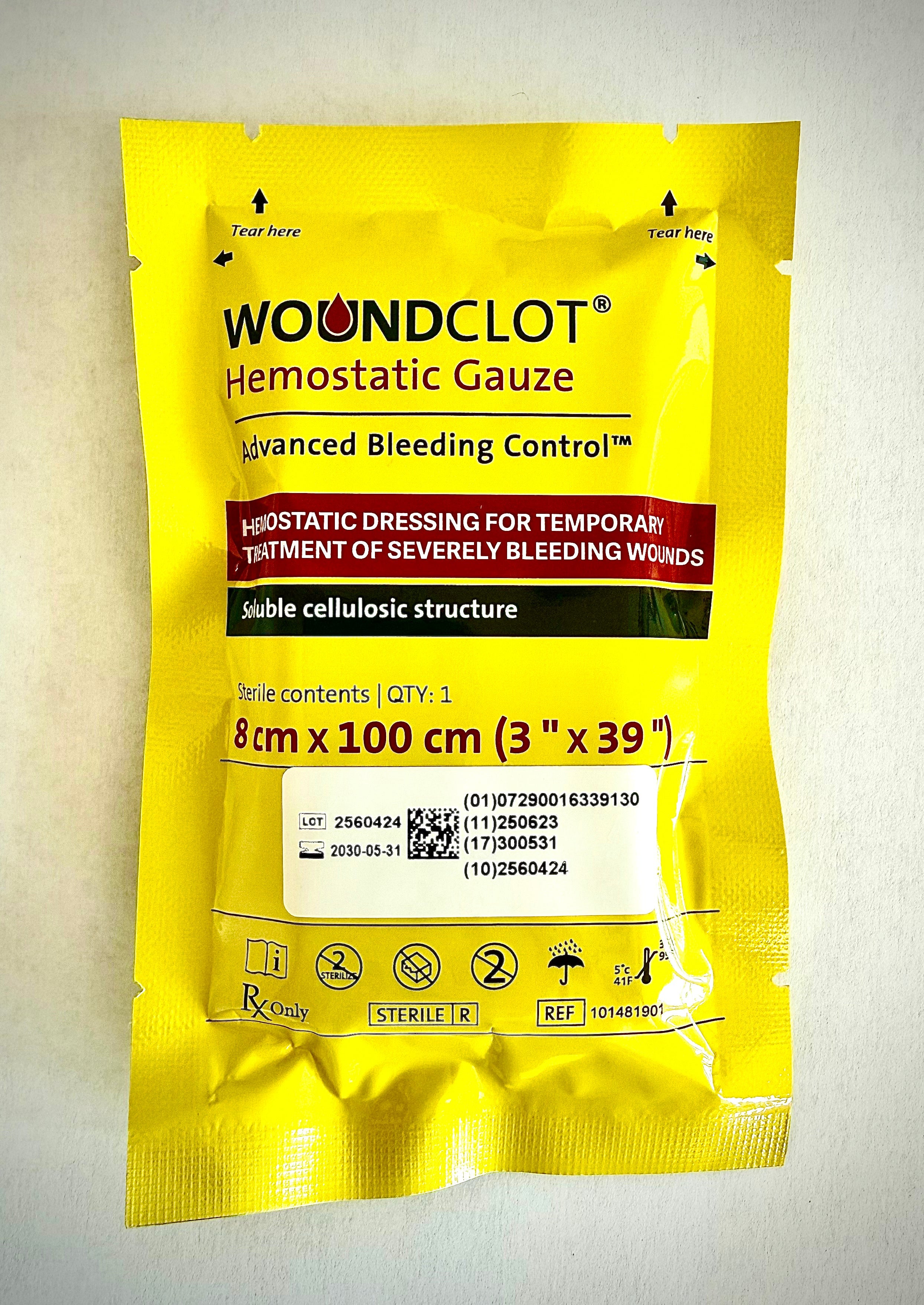 Wound Clot 3”x8” Hemostatic Gauze