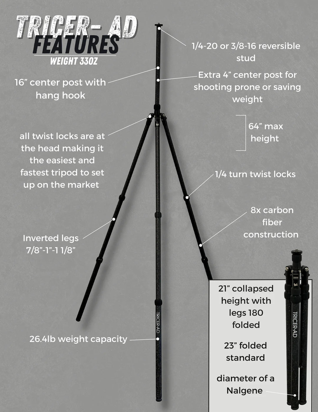 Tricer AD Tripod