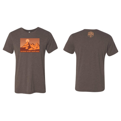 Scenic Alaska T Alaska Guide Creations Small Brown with Orange Print 