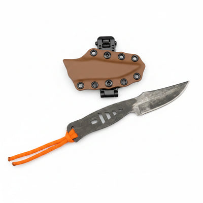 Kodiak Knife by Pine Ridge Knife Co. - Coyote Brown Sheath