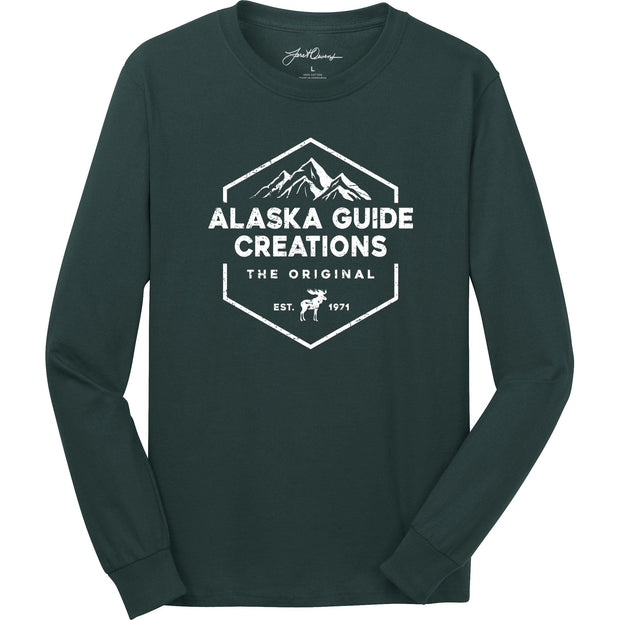 Long Sleeve T - The Original Alaska Guide Creations Dark Green XXL 