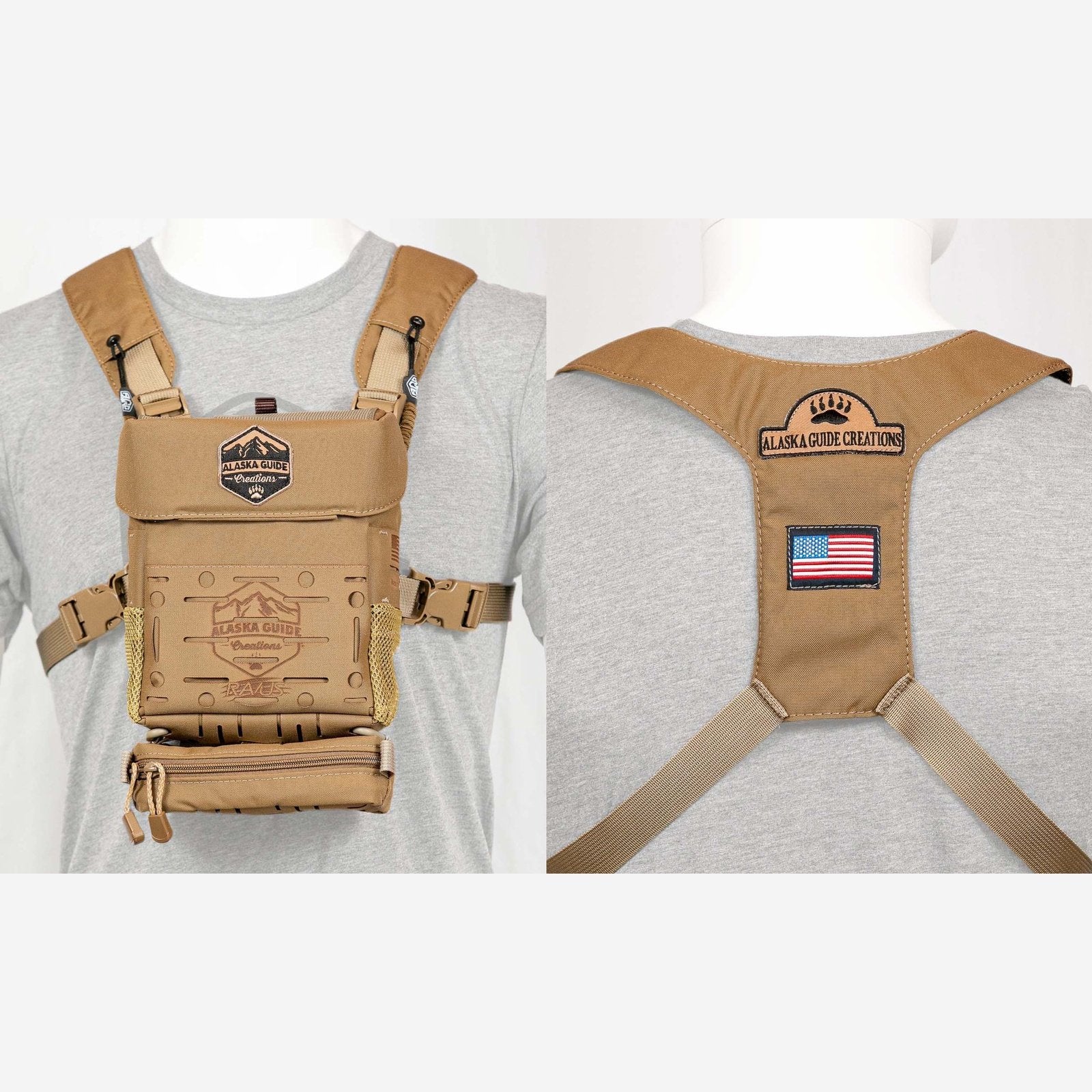 RAVUS Bino Pack Alaska Guide Creations Coyote Brown 